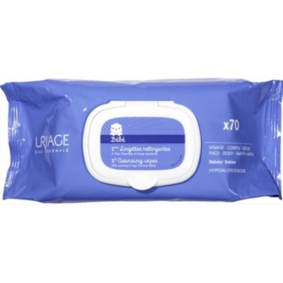 3.1-URIAGE-BEBE-1ERE-LINGETTES-NETTOYANTES-500x500-1.jpg Uriage Bébé 1ere Eau Lingettes Nettoyantes x 70