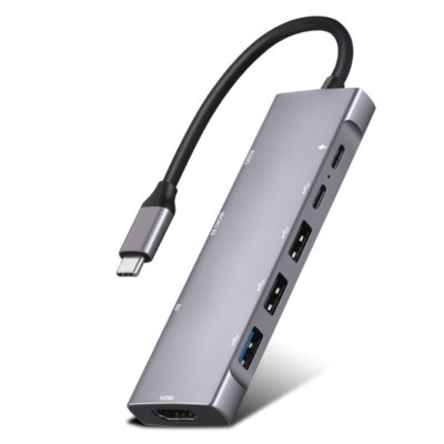 H16cdac85d0ac45f3b01fe6d32925273bK.jpg Adaptateur USB type C HDTV Multifonction 9 ports