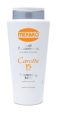 MEKAKO-carotte-15-plus-eclaircissante.jpg MEKAKO carotte 15 plus lait eclaircissant (italie)