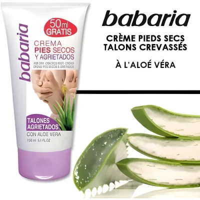 babaria-creme-pieds-secs-a-l-aloe-vera-pour.webp BABARIA CREME POUR PIEDS SECS ALOE VERA 150ML