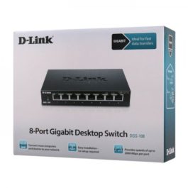 d-link_dgs-108_gigabit_ethernet_8_port_QR118_1-600x600-1.jpg Commutateur (switch) de bureau Gigabit 8 ports dans un boîtier en métal