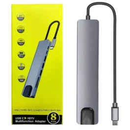 USB C To HDTV Ports: 1- HDTV: 4K*2K(3840X2160), Compatible with 1080p 720p etc. 2- USB*2 3- USB C port 1: PD, 20V@5A, Support MAX 100W power Adapter(input). 4- USB C Port 2 5- USB C male: compatible with thunderpolt3 6- RJ45: Adaptive 10/100/1000 Mbps Ethernet 7- SD/TF Card Reader Supported Systems: Windows / Mac OS/ Android USB C To HDTV Ports: 1- HDTV: 4K*2K(3840X2160), Compatible with 1080p 720p etc. 2- USB*2 3- USB C port 1: PD, 20V@5A, Support MAX 100W power Adapter(input). 4- USB C Port 2 5- USB C male: compatible with thunderpolt3 6- RJ45: Adaptive 10/100/1000 Mbps Ethernet 7- SD/TF Card Reader Supported Systems: Windows / Mac OS/ Android