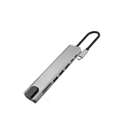 USB C To HDTV Ports: 1- HDTV: 4K*2K(3840X2160), Compatible with 1080p 720p etc. 2- USB*2 3- USB C port 1: PD, 20V@5A, Support MAX 100W power Adapter(input). 4- USB C Port 2 5- USB C male: compatible with thunderpolt3 6- RJ45: Adaptive 10/100/1000 Mbps Ethernet 7- SD/TF Card Reader Supported Systems: Windows / Mac OS/ Android USB C To HDTV Ports: 1- HDTV: 4K*2K(3840X2160), Compatible with 1080p 720p etc. 2- USB*2 3- USB C port 1: PD, 20V@5A, Support MAX 100W power Adapter(input). 4- USB C Port 2 5- USB C male: compatible with thunderpolt3 6- RJ45: Adaptive 10/100/1000 Mbps Ethernet 7- SD/TF Card Reader Supported Systems: Windows / Mac OS/ Android Ports: 1- HDTV: 4K*2K(3840X2160), Compatible with 1080p 720p etc. 2- USB*2 3- USB C port 1: PD, 20V@5A, Support MAX 100W power Adapter(input). 4- USB C Port 2 5- USB C male: compatible with thunderpolt3 6- RJ45: Adaptive 10/100/1000 Mbps Ethernet 7- SD/TF Card Reader Supported Systems: Windows / Mac OS/ Android