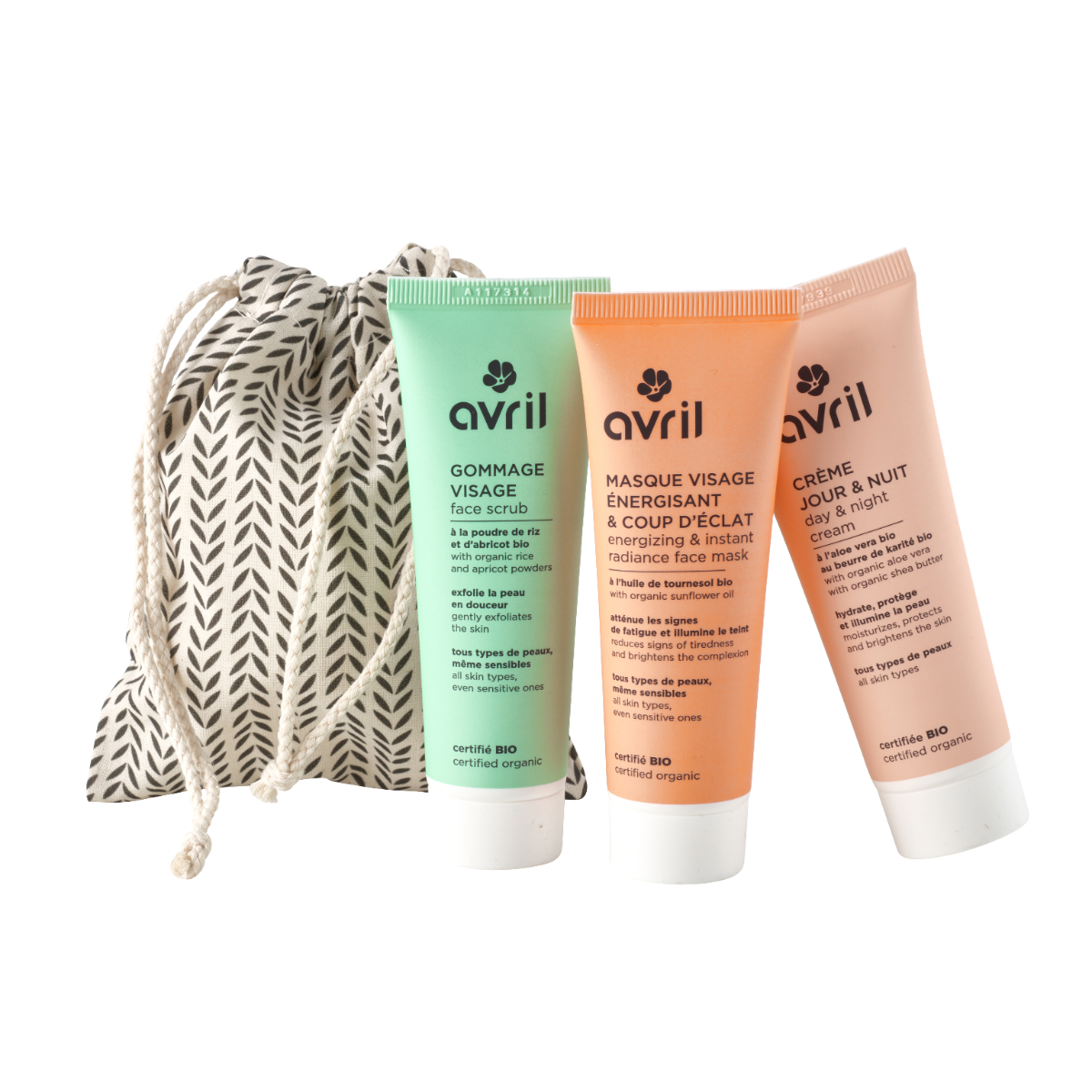 Avril Pochon cadeau Mon trio visage
